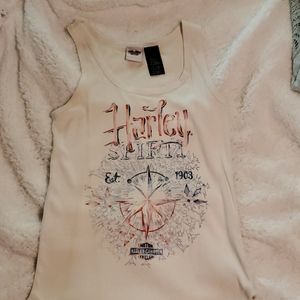 Harley-Davidson white tank top